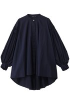 【ミズイロ インド/mizuiro ind】のピンタックパフスリーブシャツ 人気、トレンドファッション・服の通販 founy(ファニー) ファッション Fashion レディースファッション Fashion for Women トップス・カットソー Cut & Sew Tops シャツ・ブラウス・オフィスカジュアル Elegant Blouses & Button-Ups スリーブ Sleeve, Long Sleeve / Short Sleeve フェミニン Feminine, Girly ロング Long, Long-Length エレガント 上品 Elegant thumbnail navy|ID: prp329100004905201 ipo3291000000036719504