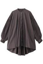 【ミズイロ インド/mizuiro ind】のピンタックパフスリーブシャツ 人気、トレンドファッション・服の通販 founy(ファニー) ファッション Fashion レディースファッション Fashion for Women トップス・カットソー Cut & Sew Tops シャツ・ブラウス・オフィスカジュアル Elegant Blouses & Button-Ups スリーブ Sleeve, Long Sleeve / Short Sleeve フェミニン Feminine, Girly ロング Long, Long-Length エレガント 上品 Elegant thumbnail gray|ID: prp329100004905201 ipo3291000000036719505