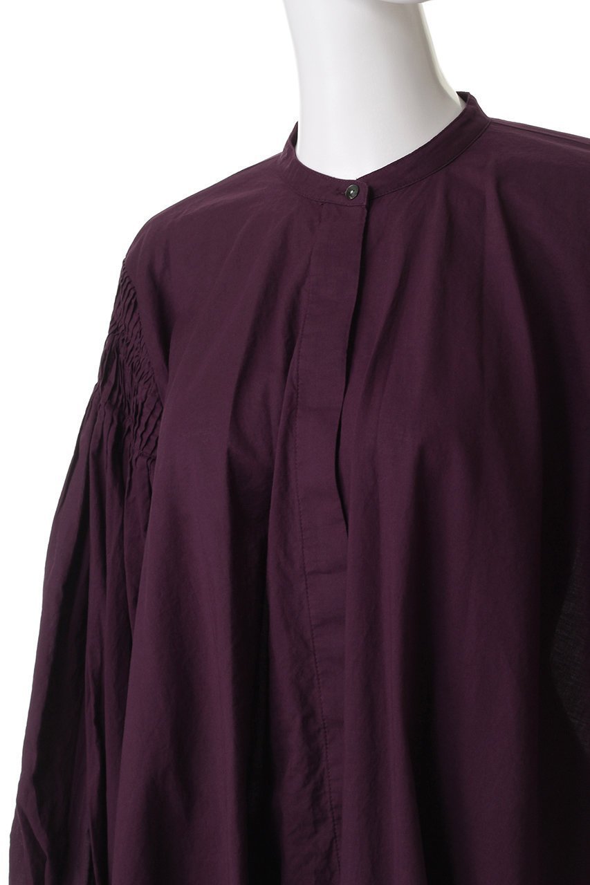 【ミズイロ インド/mizuiro ind】のピンタックパフスリーブシャツ 人気、トレンドファッション・服の通販 founy(ファニー) 　ファッション　Fashion　レディースファッション　Fashion for Women　トップス・カットソー　Cut & Sew Tops　シャツ・ブラウス・オフィスカジュアル　Elegant Blouses & Button-Ups　スリーブ　Sleeve, Long Sleeve / Short Sleeve　フェミニン　Feminine, Girly　ロング　Long, Long-Length　エレガント 上品　Elegant　other-5|ID: prp329100004905201 ipo3291000000036719512