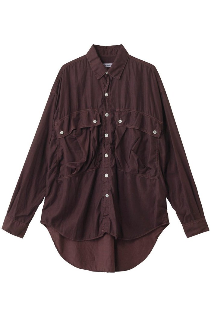 【キャサリンハムネット/KATHARINE HAMNETT LONDON】のパラシュート ロングテールシャツ インテリア・キッズ・メンズ・レディースファッション・服の通販 founy(ファニー) https://founy.com/ ファッション Fashion レディースファッション Fashion for Women トップス・カットソー Cut & Sew Tops シャツ・ブラウス・オフィスカジュアル Elegant Blouses & Button-Ups なめらか Smooth, Silky Texture スリーブ Sleeve, Long Sleeve / Short Sleeve ポケット Pocket, Pocket Detail ロング Long, Long-Length 定番 Standard, Basic Item 羽織 Haori, Light Jacket |ID: prp329100004905202 ipo3291000000036719513