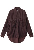 【キャサリンハムネット/KATHARINE HAMNETT LONDON】のパラシュート ロングテールシャツ レッドブラウン|ID: prp329100004905202 ipo3291000000036719514