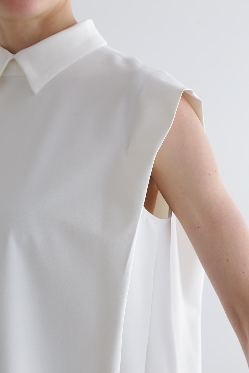 【ル フィル/LE PHIL】のストレッチオックスノースリーブブラウス 人気、トレンドファッション・服の通販 founy(ファニー) 　ファッション　Fashion　レディースファッション　Fashion for Women　トップス・カットソー　Cut & Sew Tops　キャミソール&ノースリーブ　Camisoles & Sleeveless Tops　シャツ・ブラウス・オフィスカジュアル　Elegant Blouses & Button-Ups　ノースリーブ　Sleeveless, No-Sleeve　パターン　Pattern, Design Print　フレア　Flare, Flared　ボトム　Bottoms, Lower Wear　エレガント 上品　Elegant　other-8|ID: prp329100004905216 ipo3291000000036747439