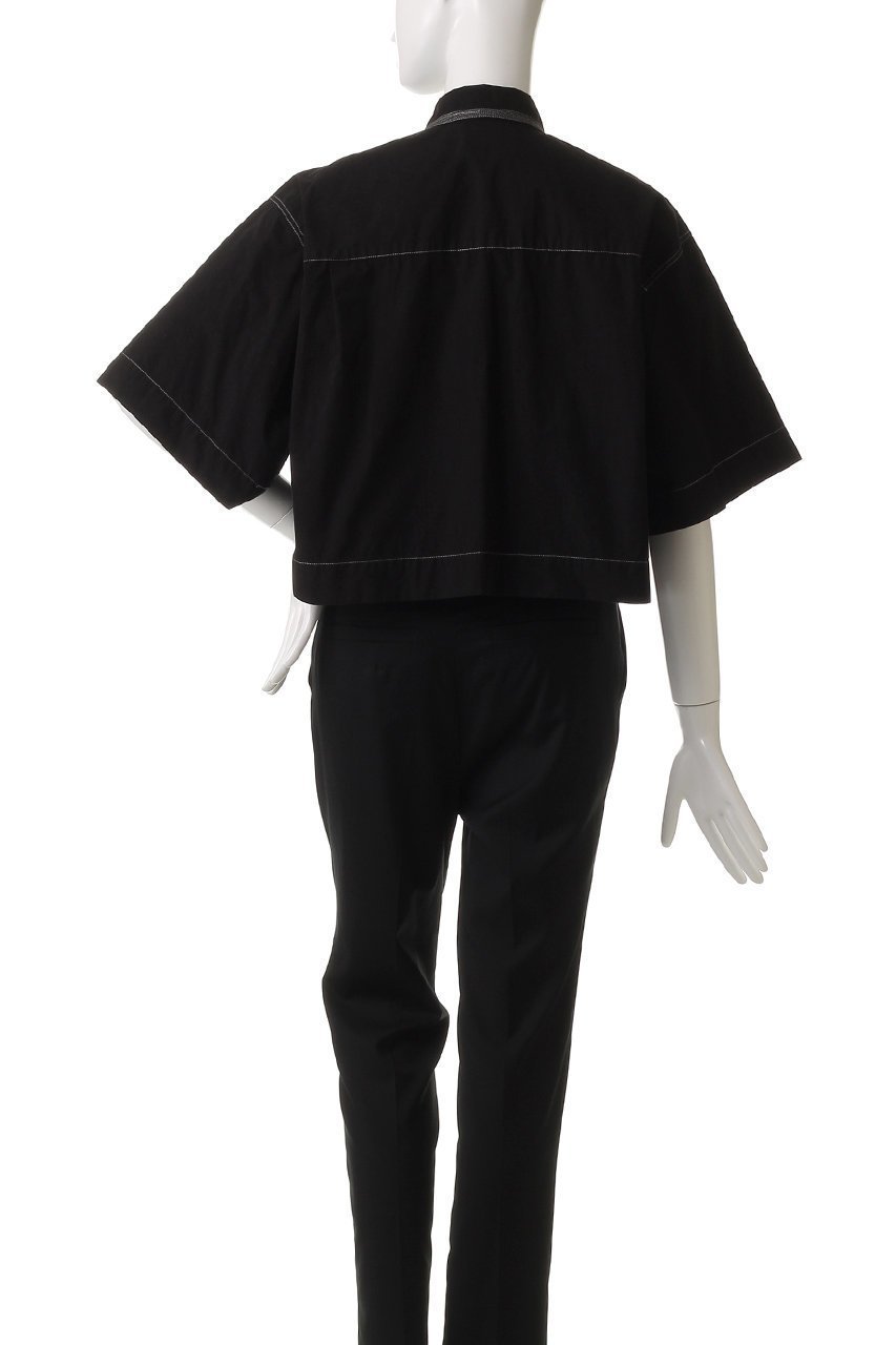 【マルティニーク/martinique】の【CURRENTAGE】タイプライターシャツ 人気、トレンドファッション・服の通販 founy(ファニー) 　ファッション　Fashion　レディースファッション　Fashion for Women　トップス・カットソー　Cut & Sew Tops　シャツ・ブラウス・オフィスカジュアル　Elegant Blouses & Button-Ups　ショート　Short, Short Length　スリーブ　Sleeve, Long Sleeve / Short Sleeve　タイプライター　Typewriter Fabric, Crisp Cotton　バランス　Balance, Style Balance　モノトーン　Monotone, Black and White　レース　Lace, Lace Fabric　ワイド　Wide, Wide Fit　エレガント 上品　Elegant　other-4|ID: prp329100004905239 ipo3291000000036719837