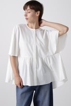 【ヒューエルミュージアム/hueLe Museum】の【hLM】タイプライターポンチョブラウス ホワイト|ID: prp329100004905256 ipo3291000000036719988