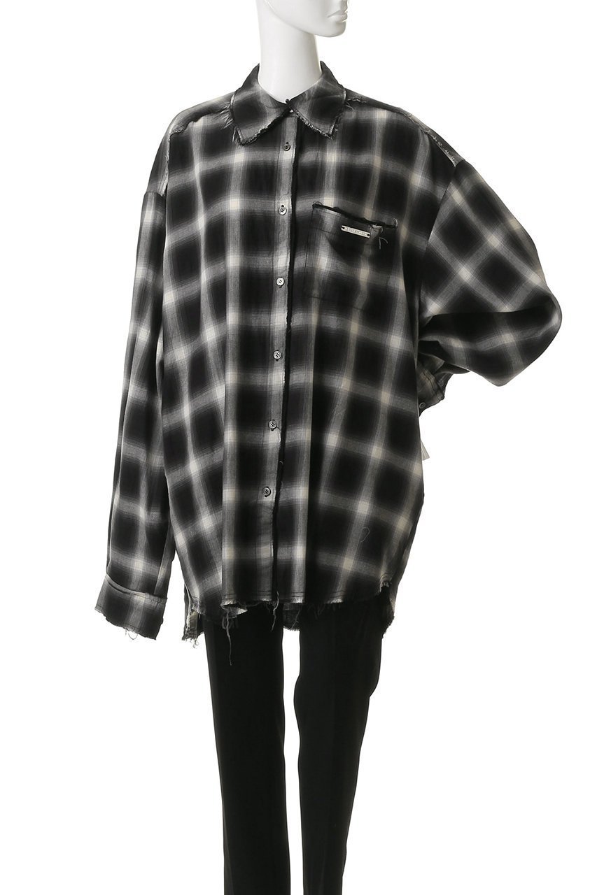 【プランク プロジェクト/PRANK PROJECT】のチェックシャツ 人気、トレンドファッション・服の通販 founy(ファニー) 　ファッション　Fashion　レディースファッション　Fashion for Women　トップス・カットソー　Cut & Sew Tops　シャツ・ブラウス・オフィスカジュアル　Elegant Blouses & Button-Ups　スリーブ　Sleeve, Long Sleeve / Short Sleeve　チェック　Check, Plaid, Tartan　メンズ　Men's, Menswear　ロング　Long, Long-Length　羽織　Haori, Light Jacket　other-2|ID: prp329100004905260 ipo3291000000036720032