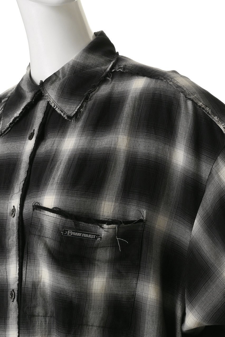 【プランク プロジェクト/PRANK PROJECT】のチェックシャツ 人気、トレンドファッション・服の通販 founy(ファニー) 　ファッション　Fashion　レディースファッション　Fashion for Women　トップス・カットソー　Cut & Sew Tops　シャツ・ブラウス・オフィスカジュアル　Elegant Blouses & Button-Ups　スリーブ　Sleeve, Long Sleeve / Short Sleeve　チェック　Check, Plaid, Tartan　メンズ　Men's, Menswear　ロング　Long, Long-Length　羽織　Haori, Light Jacket　other-5|ID: prp329100004905260 ipo3291000000036720035