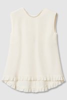 【アルアバイル/allureville】の【LOULOU WILLOUGHBY】パールネックレス付きフリルブラウス 人気、トレンドファッション・服の通販 founy(ファニー) ファッション Fashion レディースファッション Fashion for Women トップス・カットソー Cut & Sew Tops キャミソール&ノースリーブ Camisoles & Sleeveless Tops シャツ・ブラウス・オフィスカジュアル Elegant Blouses & Button-Ups ジュエリー Jewelry ネックレス Necklaces & Pendants ダブル Double, Double-Breasted ネックレス Necklace, Pendant Necklace ノースリーブ Sleeveless, No-Sleeve パール Pearl, Pearl Accent フリル Frill, Ruffle フレア Flare, Flared |ID:prp329100004905262