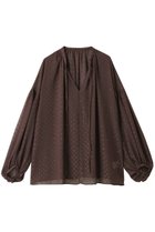 【アンクレイヴ/uncrave】のシアードットジャガード ブラウス ブラウン|ID: prp329100004905269 ipo3291000000036720101