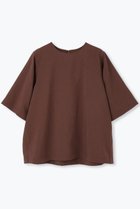 【レリル/lelill】の【日本製】THE BASIC H/S BLOUSE 人気、トレンドファッション・服の通販 founy(ファニー) ファッション Fashion レディースファッション Fashion for Women トップス・カットソー Cut & Sew Tops シャツ・ブラウス・オフィスカジュアル Elegant Blouses & Button-Ups ショート Short, Short Length スリーブ Sleeve, Long Sleeve / Short Sleeve ビッグ Big, Oversized リボン Ribbon, Bow 半袖 Short Sleeve, Half Sleeve 吸水 Absorbent, Quick-Dry 日本製 Made In Japan thumbnail ブラウン|ID: prp329100004905271 ipo3291000000036720120