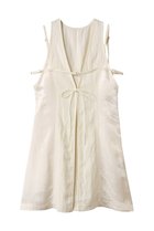 【プランク プロジェクト/PRANK PROJECT】のチュニックベスト / Tunic Vest 人気、トレンドファッション・服の通販 founy(ファニー) ファッション Fashion レディースファッション Fashion for Women アウター Coat / Outerwear Collection トップス・カットソー Cut & Sew Tops キャミソール&ノースリーブ Camisoles & Sleeveless Tops シャツ・ブラウス・オフィスカジュアル Elegant Blouses & Button-Ups ベスト&ジレ / 重ね着スタイル Vests & Gilets おすすめ Recommended / Our Picks コンビ Combo, Combination Style サテン Satin, Glossy Fabric シンプル Simple, Minimal タンク Tank Top, Sleeveless Top チュニック Tunic, Long Top ツイル Twist, Twisted Detail ノースリーブ Sleeveless, No-Sleeve ベスト Vest, Waistcoat ラップ Wrap, Wrap Design 夏 Summer 秋 Autumn 長袖 Long Sleeve, Full Sleeve thumbnail IVR(アイボリー)|ID: prp329100004905273 ipo3291000000036720139