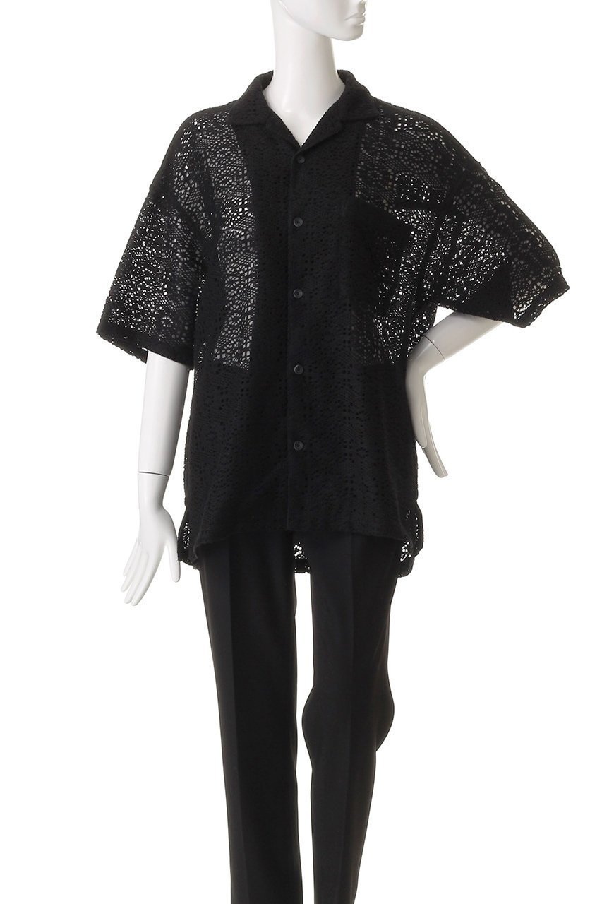 【メゾンスペシャル/MAISON SPECIAL】の【UNISEX】クロシェライクS/Sメッシュシャツ 人気、トレンドファッション・服の通販 founy(ファニー) 　ファッション　Fashion　レディースファッション　Fashion for Women　トップス・カットソー　Cut & Sew Tops　シャツ・ブラウス・オフィスカジュアル　Elegant Blouses & Button-Ups　ユニセックス　Unisex, Genderless　インナー　Innerwear　クロシェ　Crochet, Knitted Lace　シアー　Sheer, See-Through　ショート　Short, Short Length　スリーブ　Sleeve, Long Sleeve / Short Sleeve　ハーフ　Half, Half-Length　メッシュ　Mesh, Net Fabric　ロング　Long, Long-Length　夏　Summer　S/S・春夏　SS, Spring/Summer, Warm Season　other-2|ID: prp329100004905295 ipo3291000000036720337