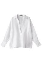 【オブリオ/AUBRIOT】のリネン深Vネック プルオーバーシャツ オフホワイト|ID: prp329100004905297 ipo3291000000036720353