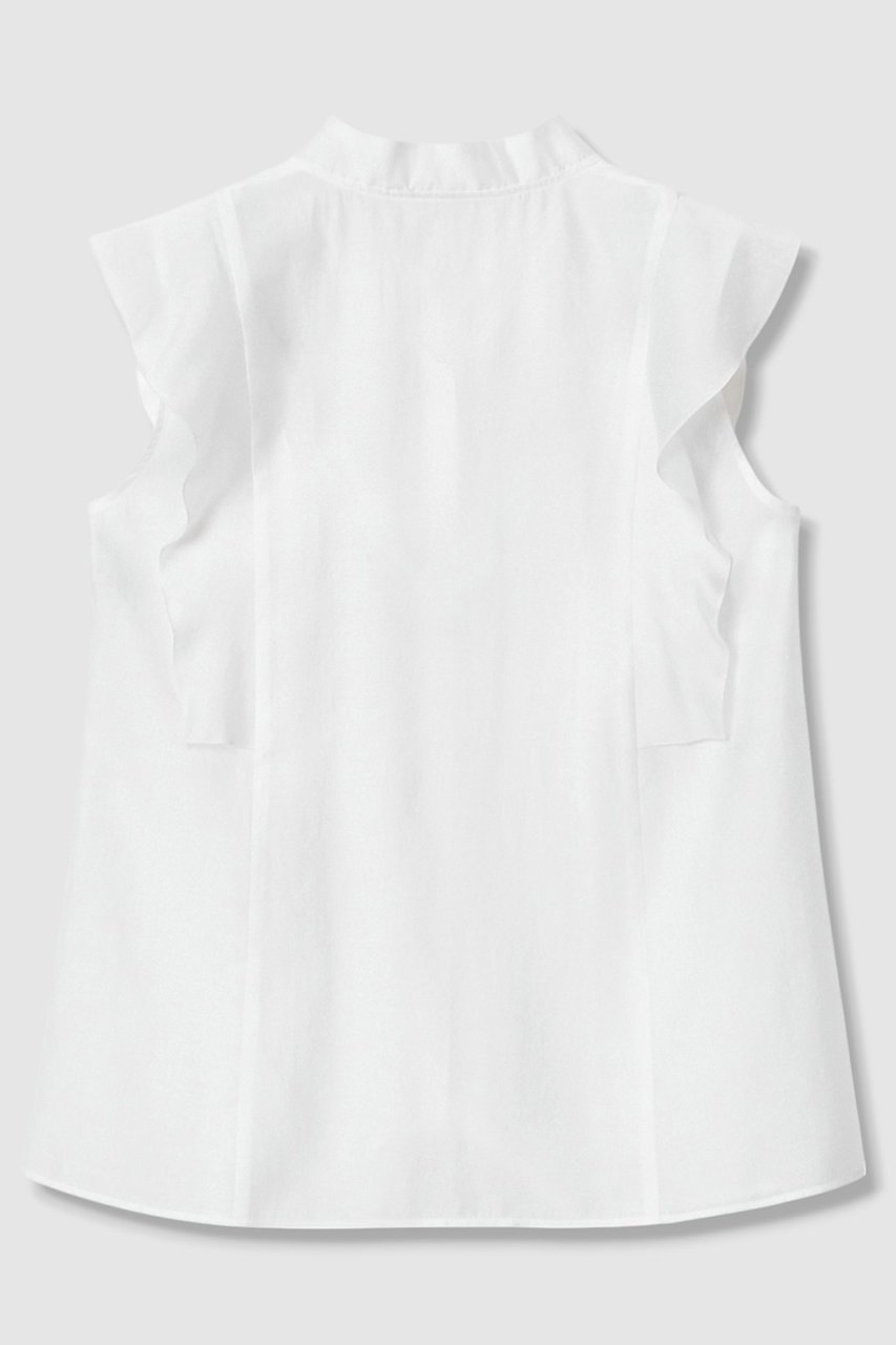 【アナイ/ANAYI】のシアーオーガンジーボウタイ ブラウス 人気、トレンドファッション・服の通販 founy(ファニー) 　ファッション　Fashion　レディースファッション　Fashion for Women　トップス・カットソー　Cut & Sew Tops　キャミソール&ノースリーブ　Camisoles & Sleeveless Tops　シャツ・ブラウス・オフィスカジュアル　Elegant Blouses & Button-Ups　オーガンジー　Organza Fabric　ノースリーブ　Sleeveless, No-Sleeve　エレガント 上品　Elegant　 other-1|ID: prp329100004905304 ipo3291000000036720427