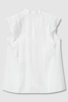 【アナイ/ANAYI】のシアーオーガンジーボウタイ ブラウス 人気、トレンドファッション・服の通販 founy(ファニー) ファッション Fashion レディースファッション Fashion for Women トップス・カットソー Cut & Sew Tops キャミソール&ノースリーブ Camisoles & Sleeveless Tops シャツ・ブラウス・オフィスカジュアル Elegant Blouses & Button-Ups オーガンジー Organza Fabric ノースリーブ Sleeveless, No-Sleeve エレガント 上品 Elegant thumbnail ホワイト|ID: prp329100004905304 ipo3291000000036720428