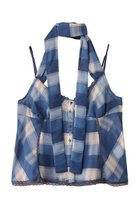 【メゾンスペシャル/MAISON SPECIAL】のPlaid Halter Peplum Sheer Tops/チェックホルターペプラムシアートップス BLU(ブルー)|ID: prp329100004905320 ipo3291000000036720583