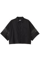 【ハー/HER.】のレースコンビショートシャツ 人気、トレンドファッション・服の通販 founy(ファニー) ファッション Fashion レディースファッション Fashion for Women トップス・カットソー Cut & Sew Tops シャツ・ブラウス・オフィスカジュアル Elegant Blouses & Button-Ups ショート Short, Short Length スリーブ Sleeve, Long Sleeve / Short Sleeve リネン Linen, Linen Fabric レース Lace, Lace Fabric ワイド Wide, Wide Fit thumbnail ブラック|ID: prp329100004905321 ipo3291000000036720593