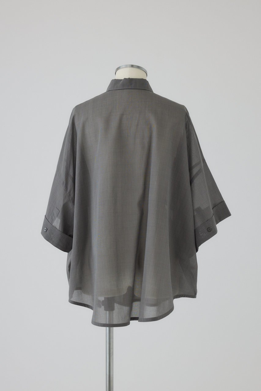 【リムアーク/RIM.ARK】のOversized check pattern SH/シャツ 人気、トレンドファッション・服の通販 founy(ファニー) 　ファッション　Fashion　レディースファッション　Fashion for Women　トップス・カットソー　Cut & Sew Tops　シャツ・ブラウス・オフィスカジュアル　Elegant Blouses & Button-Ups　エアリー　Airy Texture　クラシカル　Classical, Vintage-Inspired　ショート　Short, Short Length　スリーブ　Sleeve, Long Sleeve / Short Sleeve　チェック　Check, Plaid, Tartan　バランス　Balance, Style Balance　other-4|ID: prp329100004905323 ipo3291000000036720618