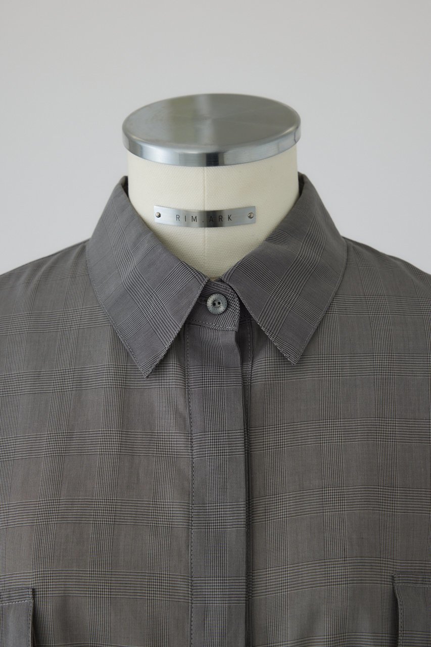 【リムアーク/RIM.ARK】のOversized check pattern SH/シャツ 人気、トレンドファッション・服の通販 founy(ファニー) 　ファッション　Fashion　レディースファッション　Fashion for Women　トップス・カットソー　Cut & Sew Tops　シャツ・ブラウス・オフィスカジュアル　Elegant Blouses & Button-Ups　エアリー　Airy Texture　クラシカル　Classical, Vintage-Inspired　ショート　Short, Short Length　スリーブ　Sleeve, Long Sleeve / Short Sleeve　チェック　Check, Plaid, Tartan　バランス　Balance, Style Balance　other-5|ID: prp329100004905323 ipo3291000000036720619