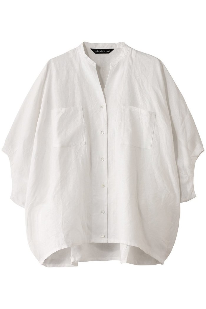 【ミズイロ インド/mizuiro ind】のlinen stand collar cocoon shirt シャツ インテリア・キッズ・メンズ・レディースファッション・服の通販 founy(ファニー) https://founy.com/ ファッション Fashion レディースファッション Fashion for Women トップス・カットソー Cut & Sew Tops シャツ・ブラウス・オフィスカジュアル Elegant Blouses & Button-Ups エアリー Airy Texture ショート Short, Short Length スタンド Stand Collar, Upright Stand スリーブ Sleeve, Long Sleeve / Short Sleeve リネン Linen, Linen Fabric 夏 Summer 春 Spring S/S・春夏 SS, Spring/Summer, Warm Season |ID: prp329100004905334 ipo3291000000036720705