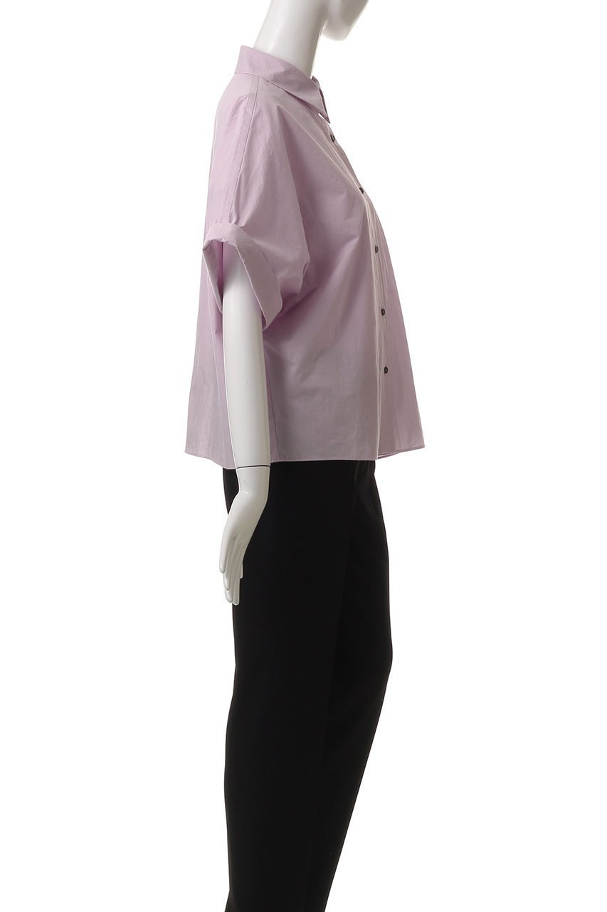 【プレインピープル/PLAIN PEOPLE】のボイルドコットンドロップショルダーシャツ 人気、トレンドファッション・服の通販 founy(ファニー) 　ファッション　Fashion　レディースファッション　Fashion for Women　トップス・カットソー　Cut & Sew Tops　シャツ・ブラウス・オフィスカジュアル　Elegant Blouses & Button-Ups　ショート　Short, Short Length　シンプル　Simple, Minimal　スリーブ　Sleeve, Long Sleeve / Short Sleeve　ロールアップ　Roll-Up, Cuffed Hem　半袖　Short Sleeve, Half Sleeve　other-3|ID: prp329100004905342 ipo3291000000036720793