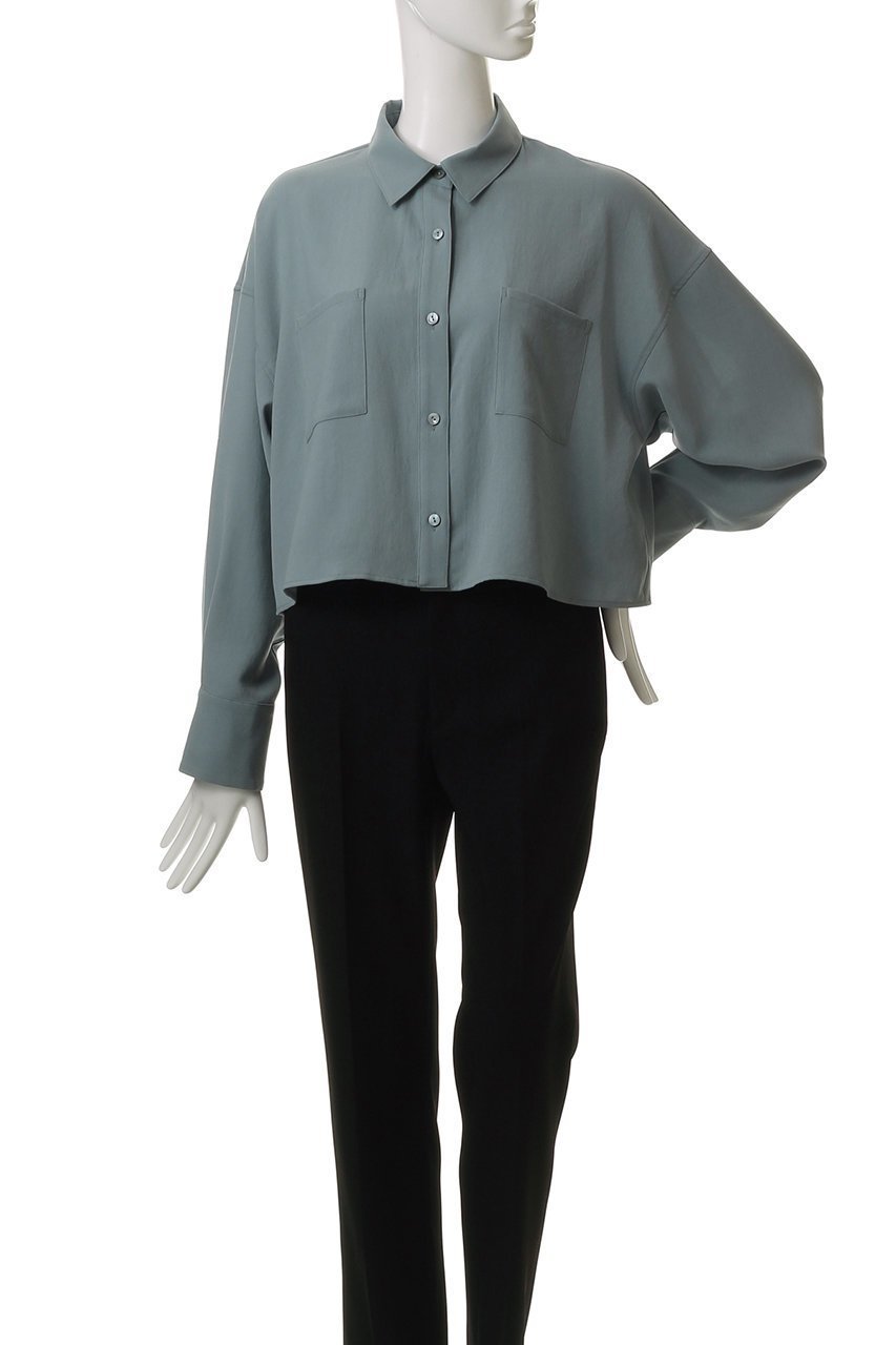 【アンクレイヴ/uncrave】のドライタッチトロ ショートシャツ 人気、トレンドファッション・服の通販 founy(ファニー) 　ファッション　Fashion　レディースファッション　Fashion for Women　トップス・カットソー　Cut & Sew Tops　シャツ・ブラウス・オフィスカジュアル　Elegant Blouses & Button-Ups　ショート　Short, Short Length　スリーブ　Sleeve, Long Sleeve / Short Sleeve　センター　Center, Center Line　トレンド　Trend, Trending Now　ドロップ　Drop Shoulder, Dropped Style　パッチ　Patch, Appliqué　ポケット　Pocket, Pocket Detail　定番　Standard, Basic Item　洗える　Machine Washable　other-2|ID: prp329100004905352 ipo3291000000036720866