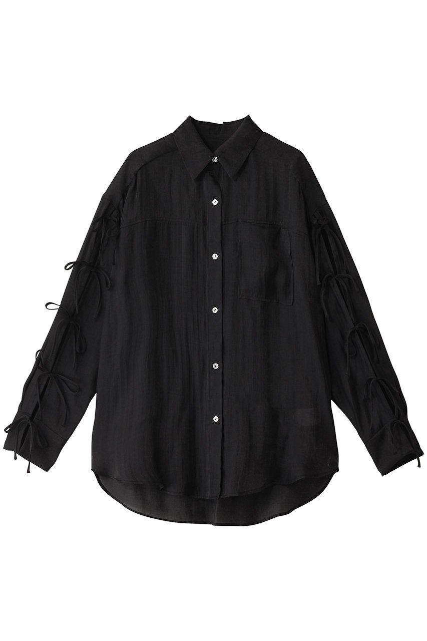 【メゾンスペシャル/MAISON SPECIAL】のOversize Shear Ribbon Shirt/オーバーシアーリボンシャツ 人気、トレンドファッション・服の通販 founy(ファニー) 　ファッション　Fashion　レディースファッション　Fashion for Women　トップス・カットソー　Cut & Sew Tops　シャツ・ブラウス・オフィスカジュアル　Elegant Blouses & Button-Ups　エアリー　Airy Texture　キャミソール　Camisole, Spaghetti Strap Top　スリーブ　Sleeve, Long Sleeve / Short Sleeve　タンク　Tank Top, Sleeveless Top　ポケット　Pocket, Pocket Detail　羽織　Haori, Light Jacket　リボン　Ribbon, Bow　ロング　Long, Long-Length　夏　Summer　 other-1|ID: prp329100004905394 ipo3291000000036721282