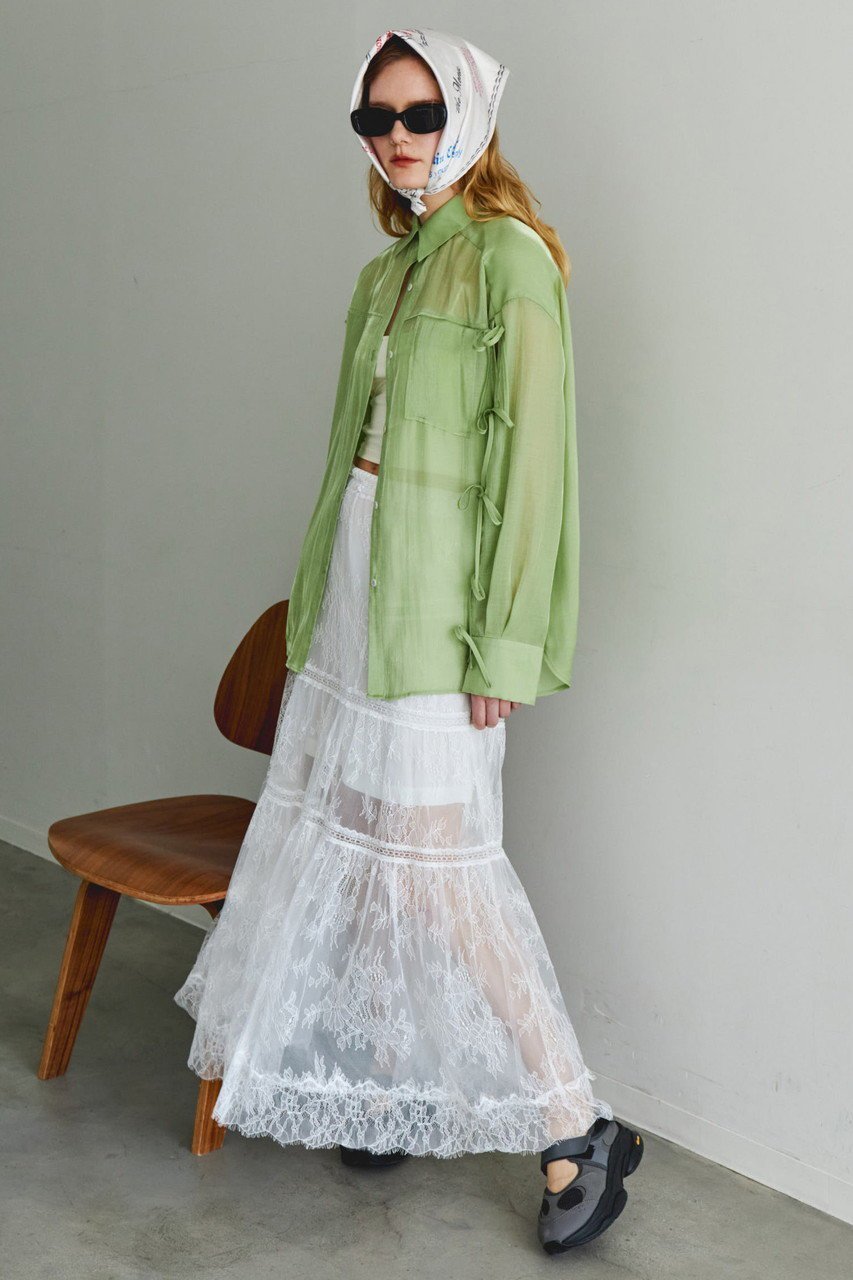 【メゾンスペシャル/MAISON SPECIAL】のOversize Shear Ribbon Shirt/オーバーシアーリボンシャツ 人気、トレンドファッション・服の通販 founy(ファニー) 　ファッション　Fashion　レディースファッション　Fashion for Women　トップス・カットソー　Cut & Sew Tops　シャツ・ブラウス・オフィスカジュアル　Elegant Blouses & Button-Ups　エアリー　Airy Texture　キャミソール　Camisole, Spaghetti Strap Top　スリーブ　Sleeve, Long Sleeve / Short Sleeve　タンク　Tank Top, Sleeveless Top　ポケット　Pocket, Pocket Detail　羽織　Haori, Light Jacket　リボン　Ribbon, Bow　ロング　Long, Long-Length　夏　Summer　other-8|ID: prp329100004905394 ipo3291000000036721293