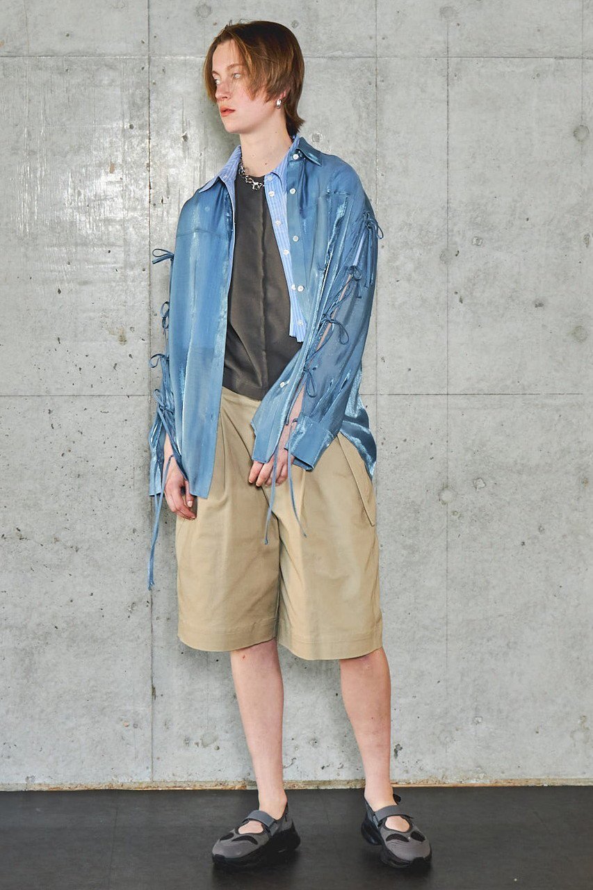【メゾンスペシャル/MAISON SPECIAL】のOversize Shear Ribbon Shirt/オーバーシアーリボンシャツ 人気、トレンドファッション・服の通販 founy(ファニー) 　ファッション　Fashion　レディースファッション　Fashion for Women　トップス・カットソー　Cut & Sew Tops　シャツ・ブラウス・オフィスカジュアル　Elegant Blouses & Button-Ups　エアリー　Airy Texture　キャミソール　Camisole, Spaghetti Strap Top　スリーブ　Sleeve, Long Sleeve / Short Sleeve　タンク　Tank Top, Sleeveless Top　ポケット　Pocket, Pocket Detail　羽織　Haori, Light Jacket　リボン　Ribbon, Bow　ロング　Long, Long-Length　夏　Summer　other-6|ID: prp329100004905394 ipo3291000000036747716
