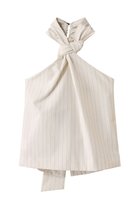 【プランク プロジェクト/PRANK PROJECT】のストライプツイストホルタートップ / Striped Twist Halter Top WHT(ホワイト)|ID: prp329100004905396 ipo3291000000036721308
