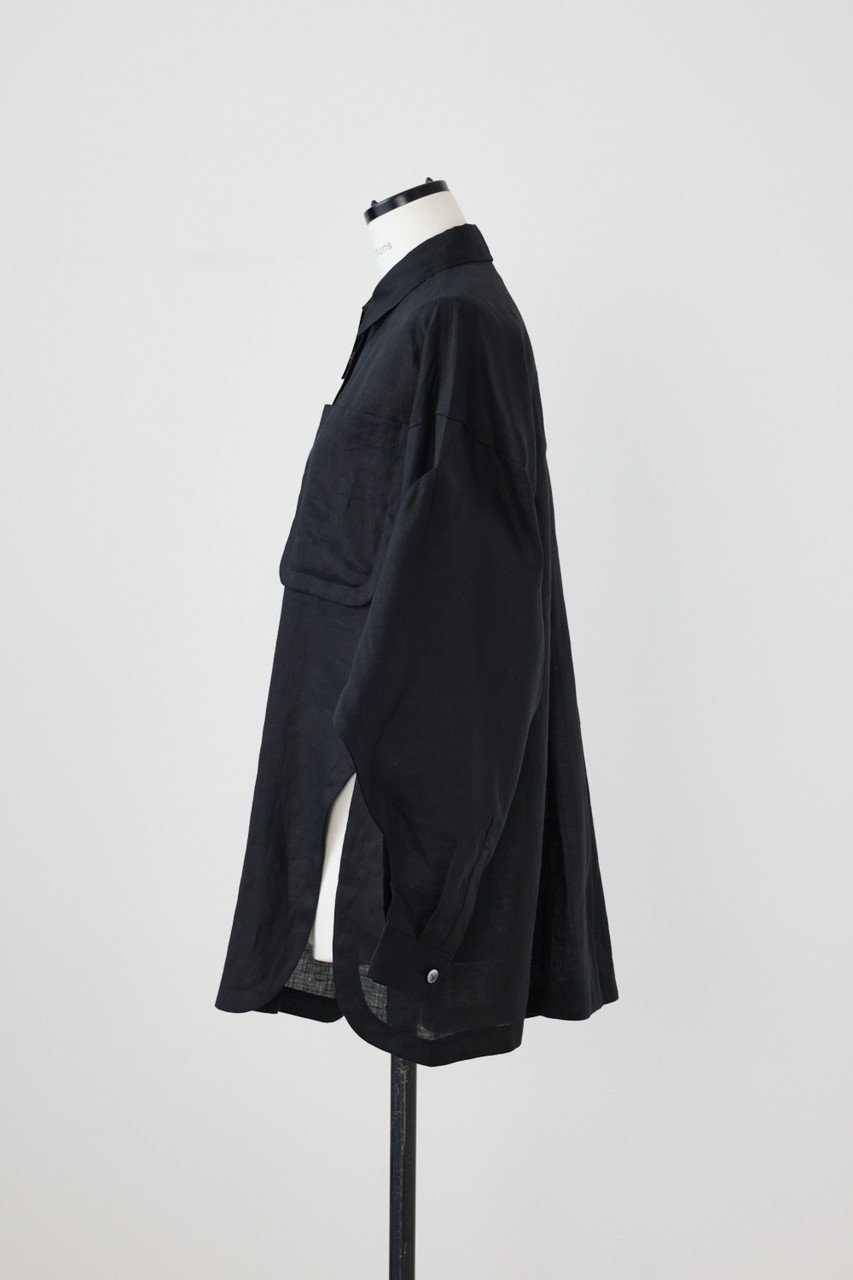 【ナゴンスタンス/nagonstans】のリネンポプリン ボリュームSleeve シャツ 人気、トレンドファッション・服の通販 founy(ファニー) 　ファッション　Fashion　レディースファッション　Fashion for Women　トップス・カットソー　Cut & Sew Tops　シャツ・ブラウス・オフィスカジュアル　Elegant Blouses & Button-Ups　アシンメトリー　Asymmetrical Style　スリーブ　Sleeve, Long Sleeve / Short Sleeve　リネン　Linen, Linen Fabric　ロング　Long, Long-Length　other-2|ID: prp329100004905397 ipo3291000000036721318