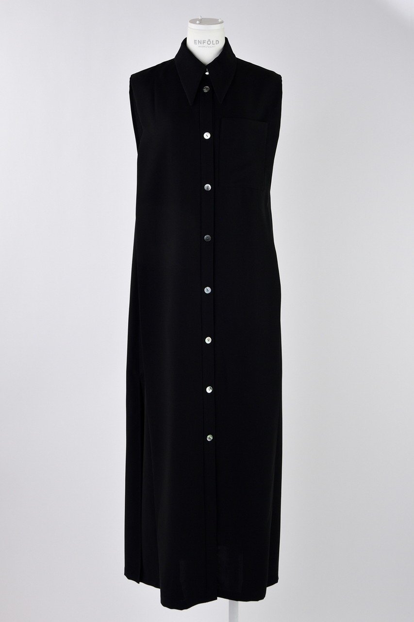 【エンフォルド/ENFOLD】のNO-SLEEVES LONG SHIRT/シャツ 人気、トレンドファッション・服の通販 founy(ファニー) 　ファッション　Fashion　レディースファッション　Fashion for Women　トップス・カットソー　Cut & Sew Tops　キャミソール&ノースリーブ　Camisoles & Sleeveless Tops　シャツ・ブラウス・オフィスカジュアル　Elegant Blouses & Button-Ups　おすすめ　Recommended / Our Picks　ノースリーブ　Sleeveless, No-Sleeve　 other-1|ID: prp329100004905398 ipo3291000000036721327