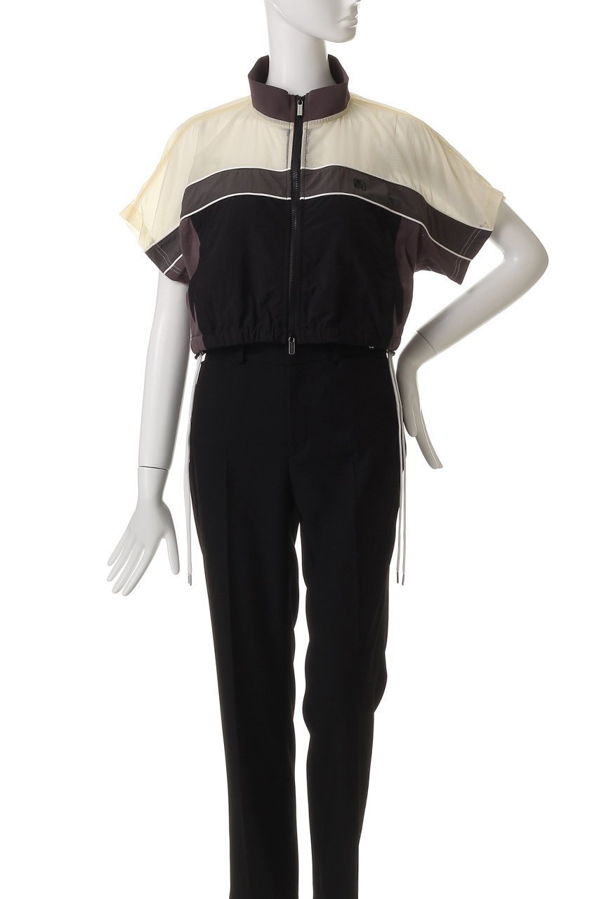 【メゾンスペシャル/MAISON SPECIAL】のColor Block Half Sleeve Tops/カラーブロックハーフスリーブトップス 人気、トレンドファッション・服の通販 founy(ファニー) 　ファッション　Fashion　レディースファッション　Fashion for Women　トップス・カットソー　Cut & Sew Tops　シャツ・ブラウス・オフィスカジュアル　Elegant Blouses & Button-Ups　カットソー　Cut and Sewn Top　コンパクト　Compact, Small Size　シアー　Sheer, See-Through　ショート　Short, Short Length　スピンドル　Spindle, Drawcord　スリーブ　Sleeve, Long Sleeve / Short Sleeve　スーツ　Suit, Formalwear　セットアップ　Set-Up, Coordinated Outfit　定番　Standard, Basic Item　ブロック　Block, Solid Block Pattern　おすすめ　Recommended / Our Picks　other-2|ID: prp329100004905403 ipo3291000000036721381