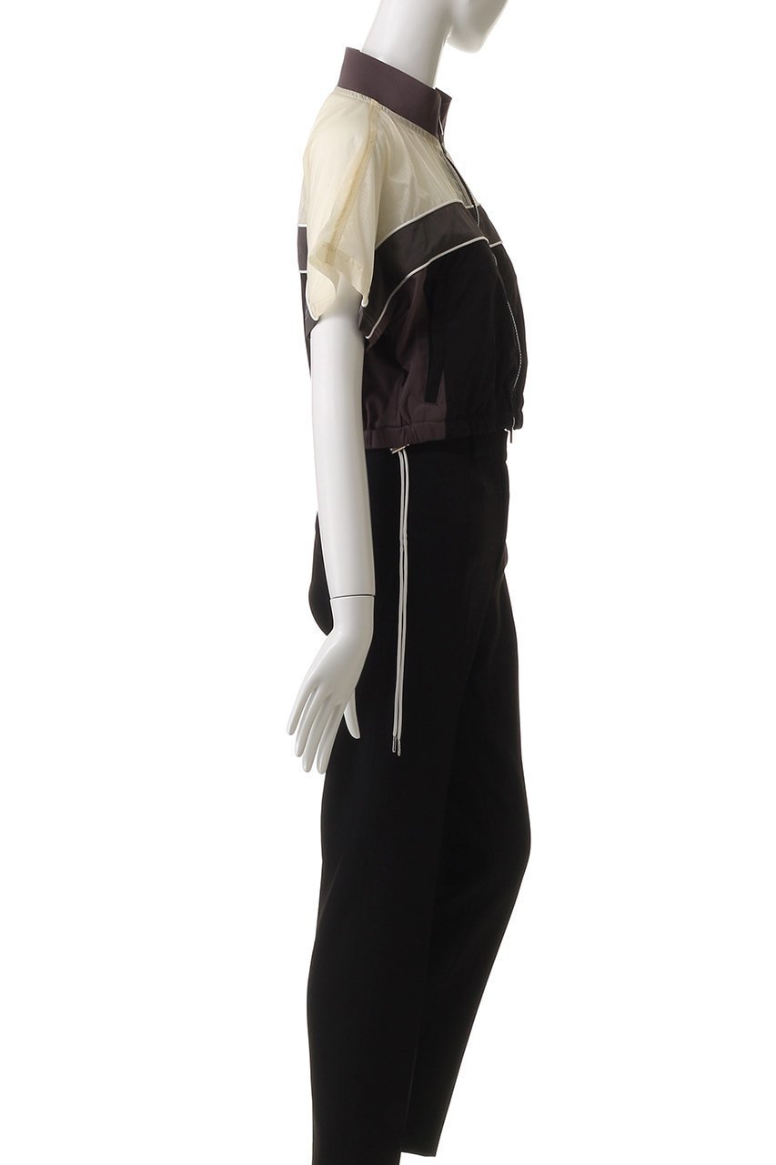 【メゾンスペシャル/MAISON SPECIAL】のColor Block Half Sleeve Tops/カラーブロックハーフスリーブトップス 人気、トレンドファッション・服の通販 founy(ファニー) 　ファッション　Fashion　レディースファッション　Fashion for Women　トップス・カットソー　Cut & Sew Tops　シャツ・ブラウス・オフィスカジュアル　Elegant Blouses & Button-Ups　カットソー　Cut and Sewn Top　コンパクト　Compact, Small Size　シアー　Sheer, See-Through　ショート　Short, Short Length　スピンドル　Spindle, Drawcord　スリーブ　Sleeve, Long Sleeve / Short Sleeve　スーツ　Suit, Formalwear　セットアップ　Set-Up, Coordinated Outfit　定番　Standard, Basic Item　ブロック　Block, Solid Block Pattern　おすすめ　Recommended / Our Picks　other-3|ID: prp329100004905403 ipo3291000000036721382