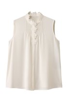 【アナイ/ANAYI】のジョーゼットフラワーノースリブラウス ホワイト|ID: prp329100004905409 ipo3291000000036721435