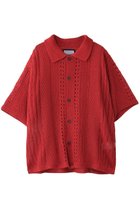 【メゾンスペシャル/MAISON SPECIAL】の【UNISEX】ニット半袖シャツ RED(レッド)|ID: prp329100004905420 ipo3291000000036721523