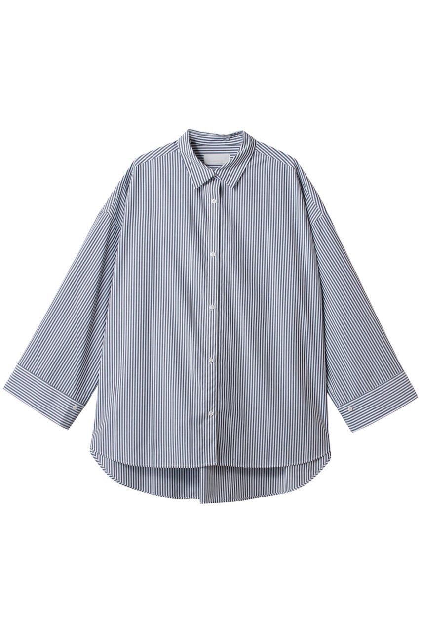 【ガリャルダガランテ/GALLARDAGALANTE】のツイルオーバーシャツ インテリア・キッズ・メンズ・レディースファッション・服の通販 founy(ファニー) 　ファッション　Fashion　レディースファッション　Fashion for Women　トップス・カットソー　Cut & Sew Tops　シャツ・ブラウス・オフィスカジュアル　Elegant Blouses & Button-Ups　なめらか　Smooth, Silky Texture　スリーブ　Sleeve, Long Sleeve / Short Sleeve　チュニック　Tunic, Long Top　ベーシック　Basic, Essential　ロング　Long, Long-Length　羽織　Haori, Light Jacket　ブルー|ID: prp329100004905445 ipo3291000000036721725