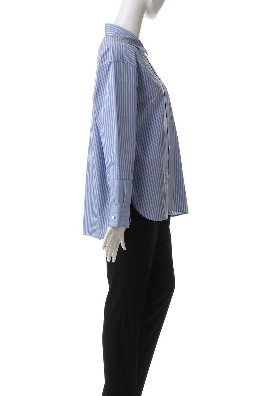 【ガリャルダガランテ/GALLARDAGALANTE】のワンポイント刺繍ストライプシャツ 人気、トレンドファッション・服の通販 founy(ファニー) 　ファッション　Fashion　レディースファッション　Fashion for Women　トップス・カットソー　Cut & Sew Tops　シャツ・ブラウス・オフィスカジュアル　Elegant Blouses & Button-Ups　ストライプ　Stripe, Striped Pattern　スリーブ　Sleeve, Long Sleeve / Short Sleeve　フェミニン　Feminine, Girly　マニッシュ　Mannish, Boyish　ミックス　Mix, Mixed Style　ロング　Long, Long-Length　ワンポイント　One Point, Statement Accent　other-3|ID: prp329100004905481 ipo3291000000036722086