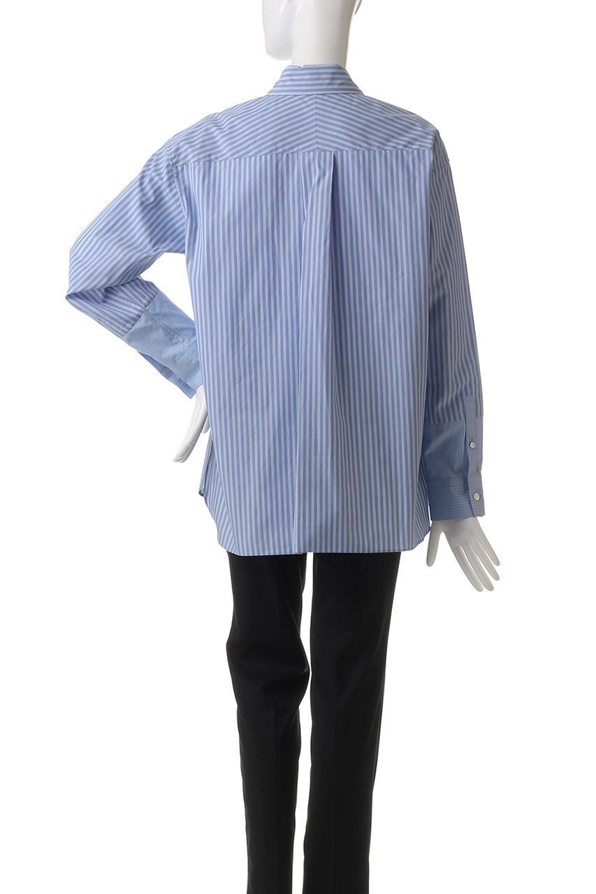 【ガリャルダガランテ/GALLARDAGALANTE】のワンポイント刺繍ストライプシャツ 人気、トレンドファッション・服の通販 founy(ファニー) 　ファッション　Fashion　レディースファッション　Fashion for Women　トップス・カットソー　Cut & Sew Tops　シャツ・ブラウス・オフィスカジュアル　Elegant Blouses & Button-Ups　ストライプ　Stripe, Striped Pattern　スリーブ　Sleeve, Long Sleeve / Short Sleeve　フェミニン　Feminine, Girly　マニッシュ　Mannish, Boyish　ミックス　Mix, Mixed Style　ロング　Long, Long-Length　ワンポイント　One Point, Statement Accent　other-4|ID: prp329100004905481 ipo3291000000036722087