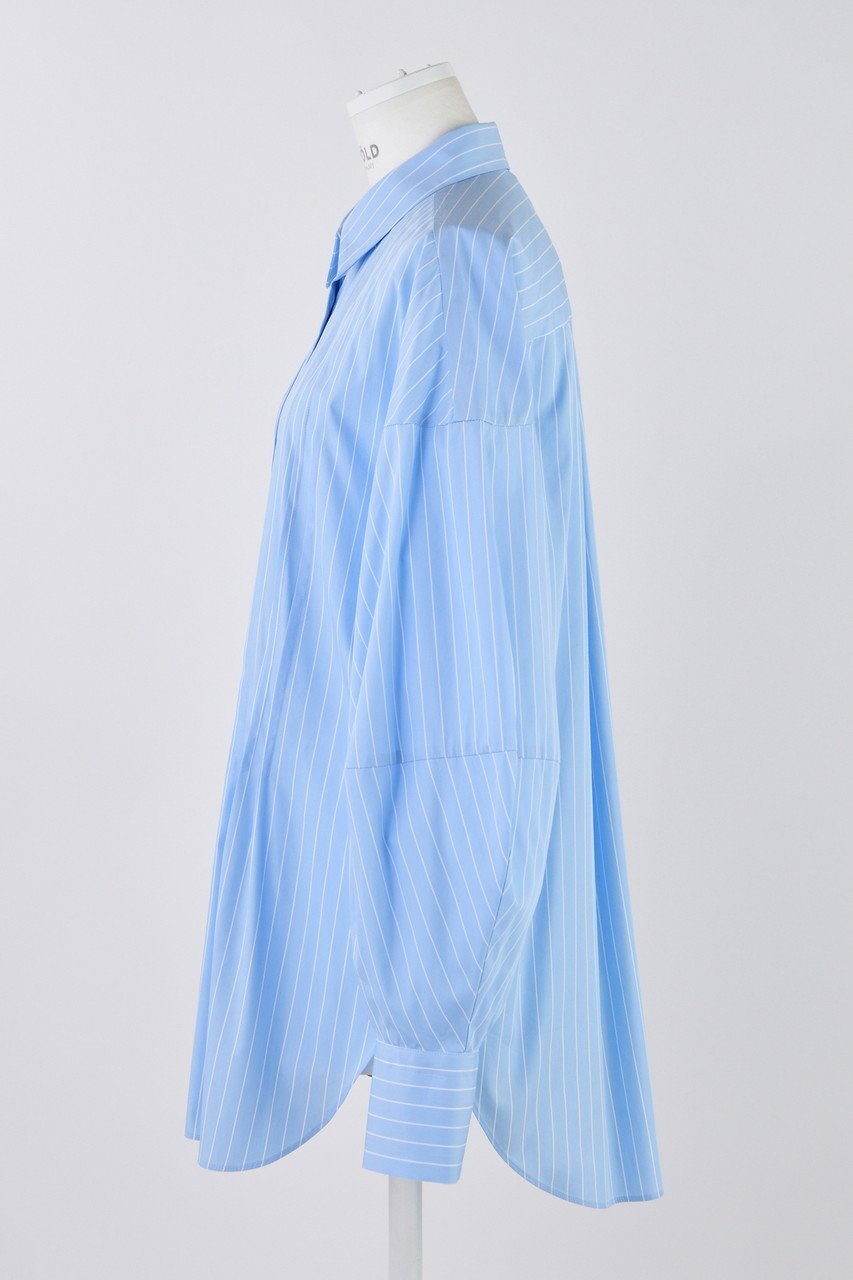 【エンフォルド/ENFOLD】のマットストライプ ランダムタックSH/シャツ 人気、トレンドファッション・服の通販 founy(ファニー) 　ファッション　Fashion　レディースファッション　Fashion for Women　トップス・カットソー　Cut & Sew Tops　シャツ・ブラウス・オフィスカジュアル　Elegant Blouses & Button-Ups　ストライプ　Stripe, Striped Pattern　スリーブ　Sleeve, Long Sleeve / Short Sleeve　ランダム　Random, Irregular　ロング　Long, Long-Length　other-2|ID: prp329100004905484 ipo3291000000036722109