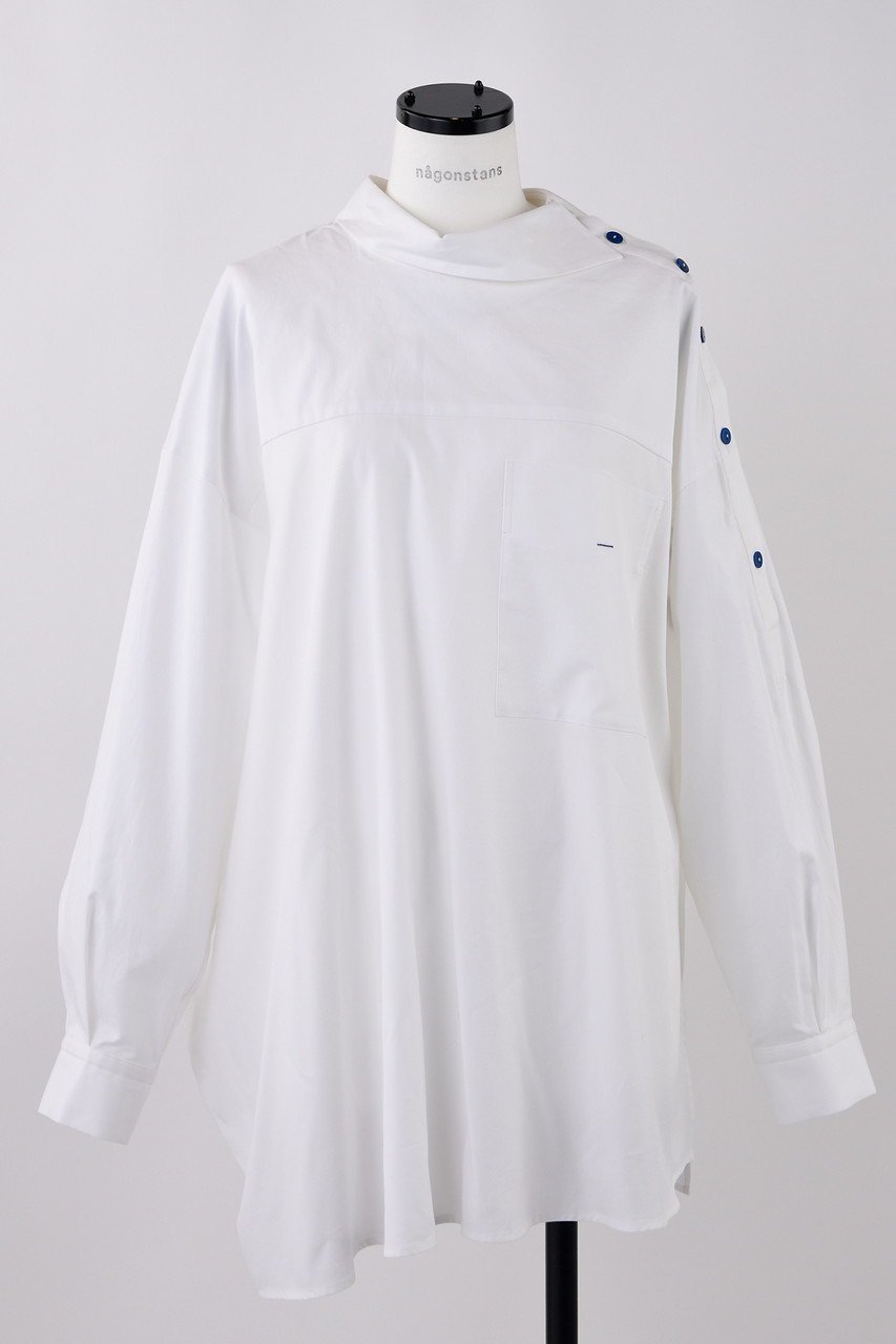 【ナゴンスタンス/nagonstans】の80オックス スクエアヘムP.O/プルオーバー 人気、トレンドファッション・服の通販 founy(ファニー) 　ファッション　Fashion　レディースファッション　Fashion for Women　トップス・カットソー　Cut & Sew Tops　シャツ・ブラウス・オフィスカジュアル　Elegant Blouses & Button-Ups　カジュアルプルオーバー・ニットトップス　Pullovers & Knit Tops / Casual Pullovers　おすすめ　Recommended / Our Picks　アシンメトリー　Asymmetrical Style　オックス　Oxford Fabric　スクエア　Square, Square Shape　スリーブ　Sleeve, Long Sleeve / Short Sleeve　ロング　Long, Long-Length　 other-1|ID: prp329100004905488 ipo3291000000036722143