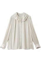 【デザイン ワークス/DESIGN WORKS】のダブル襟シアーブラウス アイボリー|ID: prp329100004905509 ipo3291000000036722314