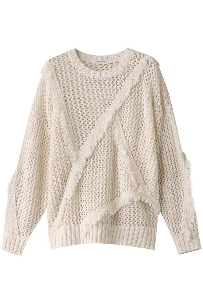 【ミディウミソリッド/MIDIUMISOLID】のfringe mesh PO.S プルオーバー インテリア・キッズ・メンズ・レディースファッション・服の通販 founy(ファニー) https://founy.com/ ファッション Fashion レディースファッション Fashion for Women トップス・カットソー Cut & Sew Tops シャツ・ブラウス・オフィスカジュアル Elegant Blouses & Button-Ups カジュアルプルオーバー・ニットトップス Pullovers & Knit Tops / Casual Pullovers アシンメトリー Asymmetrical Style スリーブ Sleeve, Long Sleeve / Short Sleeve フリンジ Fringe, Tassel メッシュ Mesh, Net Fabric ロング Long, Long-Length |ID: prp329100004905551 ipo3291000000036722668