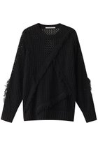 【ミディウミソリッド/MIDIUMISOLID】のfringe mesh PO.S プルオーバー black|ID: prp329100004905551 ipo3291000000036722671