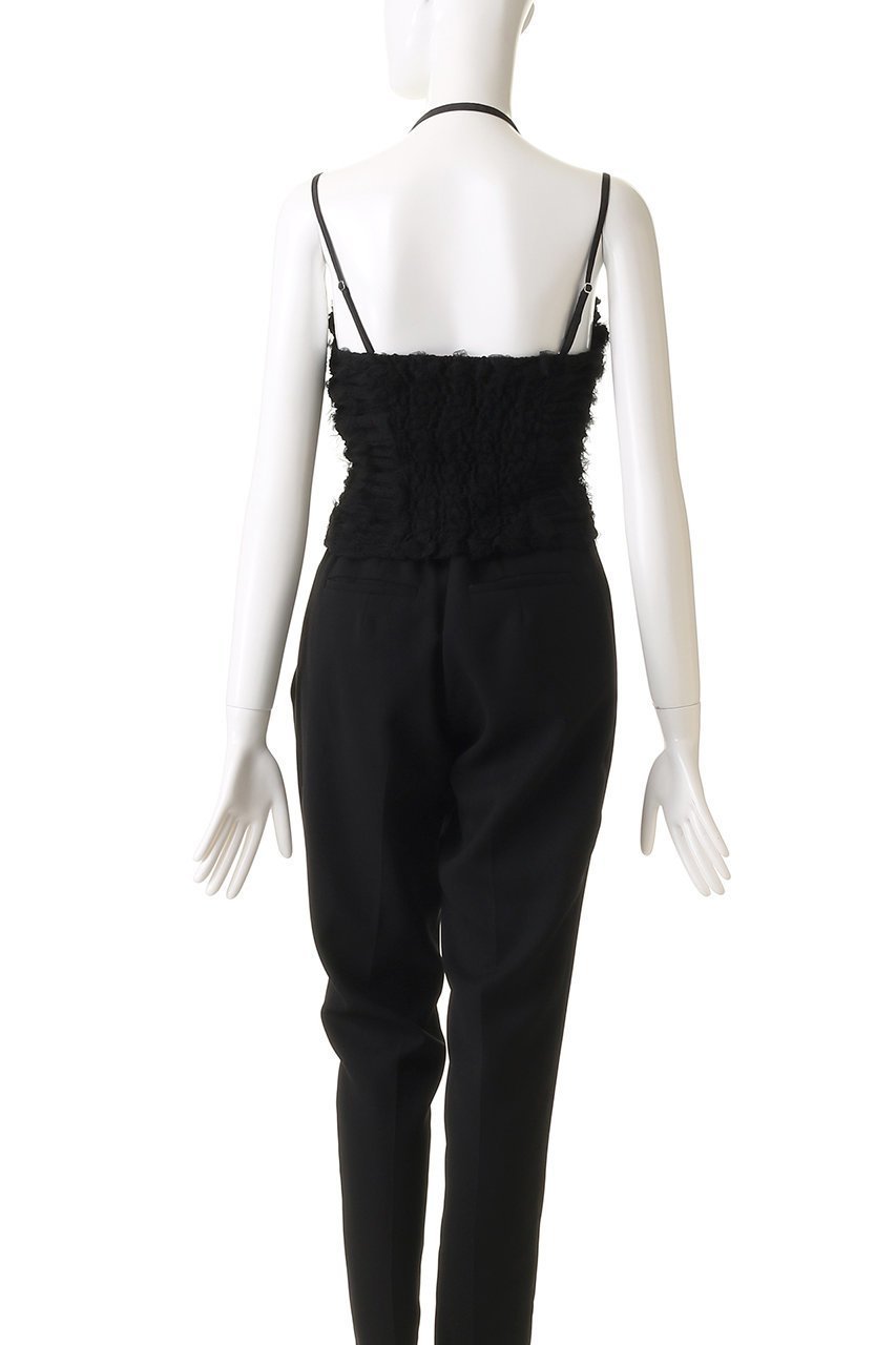 【プランク プロジェクト/PRANK PROJECT】のメッシュチュールホルタートップ / Mesh Tulle Halter Top 人気、トレンドファッション・服の通販 founy(ファニー) 　ファッション　Fashion　レディースファッション　Fashion for Women　トップス・カットソー　Cut & Sew Tops　キャミソール&ノースリーブ　Camisoles & Sleeveless Tops　シャツ・ブラウス・オフィスカジュアル　Elegant Blouses & Button-Ups　おすすめ　Recommended / Our Picks　キャミ　Camisole, Cami Top　ジャケット　Jacket, Outerwear　ストレッチ　Stretch, Stretchy Fabric　チュール　Tulip, Tulip Motif　ノースリーブ　Sleeveless, No-Sleeve　フリル　Frill, Ruffle　マニッシュ　Mannish, Boyish　夏　Summer　other-4|ID: prp329100004905565 ipo3291000000036722805