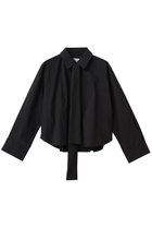 【ミディウミソリッド/MIDIUMISOLID】のtie neck shirt.M シャツ black|ID: prp329100004905571 ipo3291000000036722855