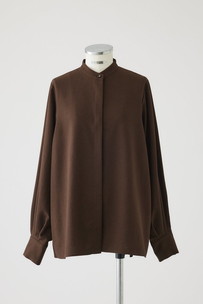 【リムアーク/RIM.ARK】のChic volume sleeve SH/シャツ インテリア・キッズ・メンズ・レディースファッション・服の通販 founy(ファウニー) https://founy.com/ ファッション Fashion レディースファッション Fashion for Women トップス・カットソー Cut & Sew Tops シャツ・ブラウス・オフィスカジュアル Elegant Blouses & Button-Ups ボリューム袖・フリルスリーブブラウス Voluminous & Ruffle Sleeves / Puffy Sleeve Tops スタンド Stand Collar, Upright Stand スリーブ Sleeve, Long Sleeve / Short Sleeve チェック Check, Plaid, Tartan バランス Balance, Style Balance マニッシュ Mannish, Boyish ロング Long, Long-Length |ID: prp329100004905602 ipo3291000000036723125