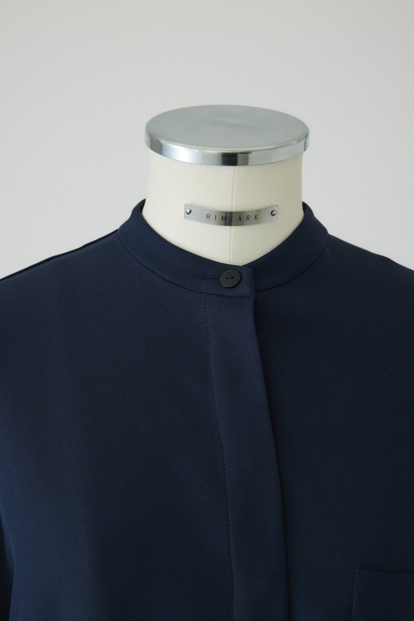 【リムアーク/RIM.ARK】のOversize stand collar SH/シャツ 人気、トレンドファッション・服の通販 founy(ファニー) 　ファッション　Fashion　レディースファッション　Fashion for Women　トップス・カットソー　Cut & Sew Tops　シャツ・ブラウス・オフィスカジュアル　Elegant Blouses & Button-Ups　スリーブ　Sleeve, Long Sleeve / Short Sleeve　セットアップ　Set-Up, Coordinated Outfit　ロング　Long, Long-Length　other-7|ID: prp329100004905603 ipo3291000000036723145