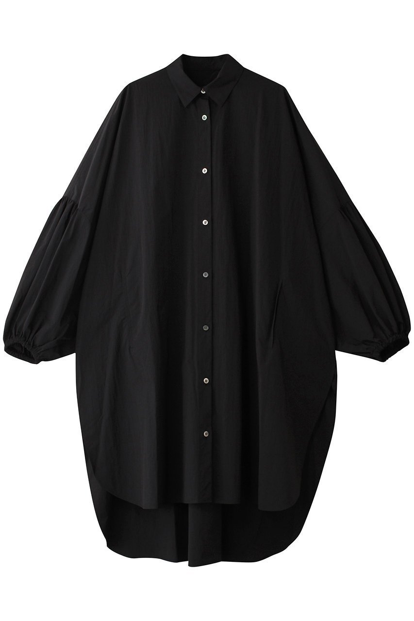 【ル フィル/LE PHIL】のミリタリープルーフオーバーサイズブラウス インテリア・キッズ・メンズ・レディースファッション・服の通販 founy(ファニー) 　ファッション　Fashion　レディースファッション　Fashion for Women　トップス・カットソー　Cut & Sew Tops　シャツ・ブラウス・オフィスカジュアル　Elegant Blouses & Button-Ups　おすすめ　Recommended / Our Picks　スリット　Slit, Slit Detail　スリーブ　Sleeve, Long Sleeve / Short Sleeve　ロング　Long, Long-Length　ブラック|ID: prp329100004905613 ipo3291000000036723242