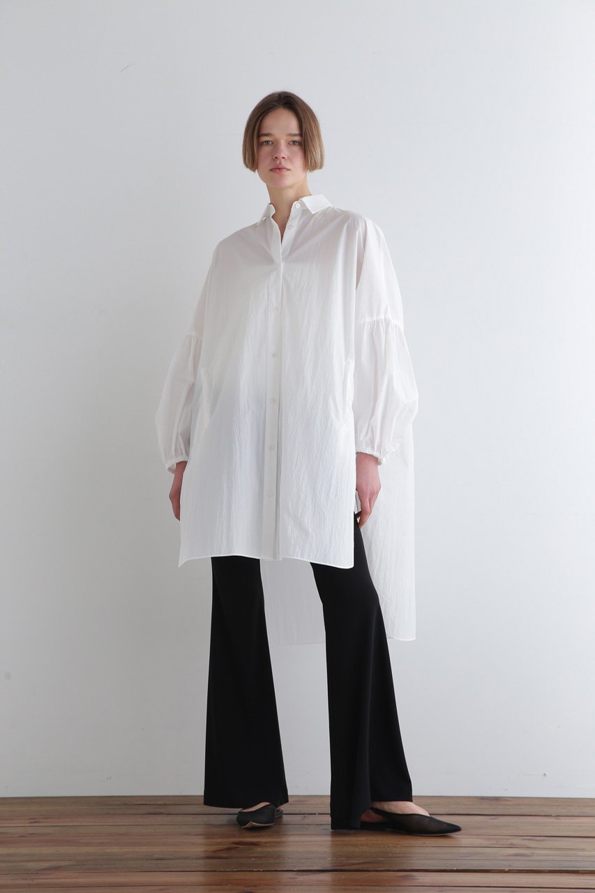 【ル フィル/LE PHIL】のミリタリープルーフオーバーサイズブラウス 人気、トレンドファッション・服の通販 founy(ファニー) 　ファッション　Fashion　レディースファッション　Fashion for Women　トップス・カットソー　Cut & Sew Tops　シャツ・ブラウス・オフィスカジュアル　Elegant Blouses & Button-Ups　おすすめ　Recommended / Our Picks　スリット　Slit, Slit Detail　スリーブ　Sleeve, Long Sleeve / Short Sleeve　ロング　Long, Long-Length　other-6|ID: prp329100004905613 ipo3291000000036723249