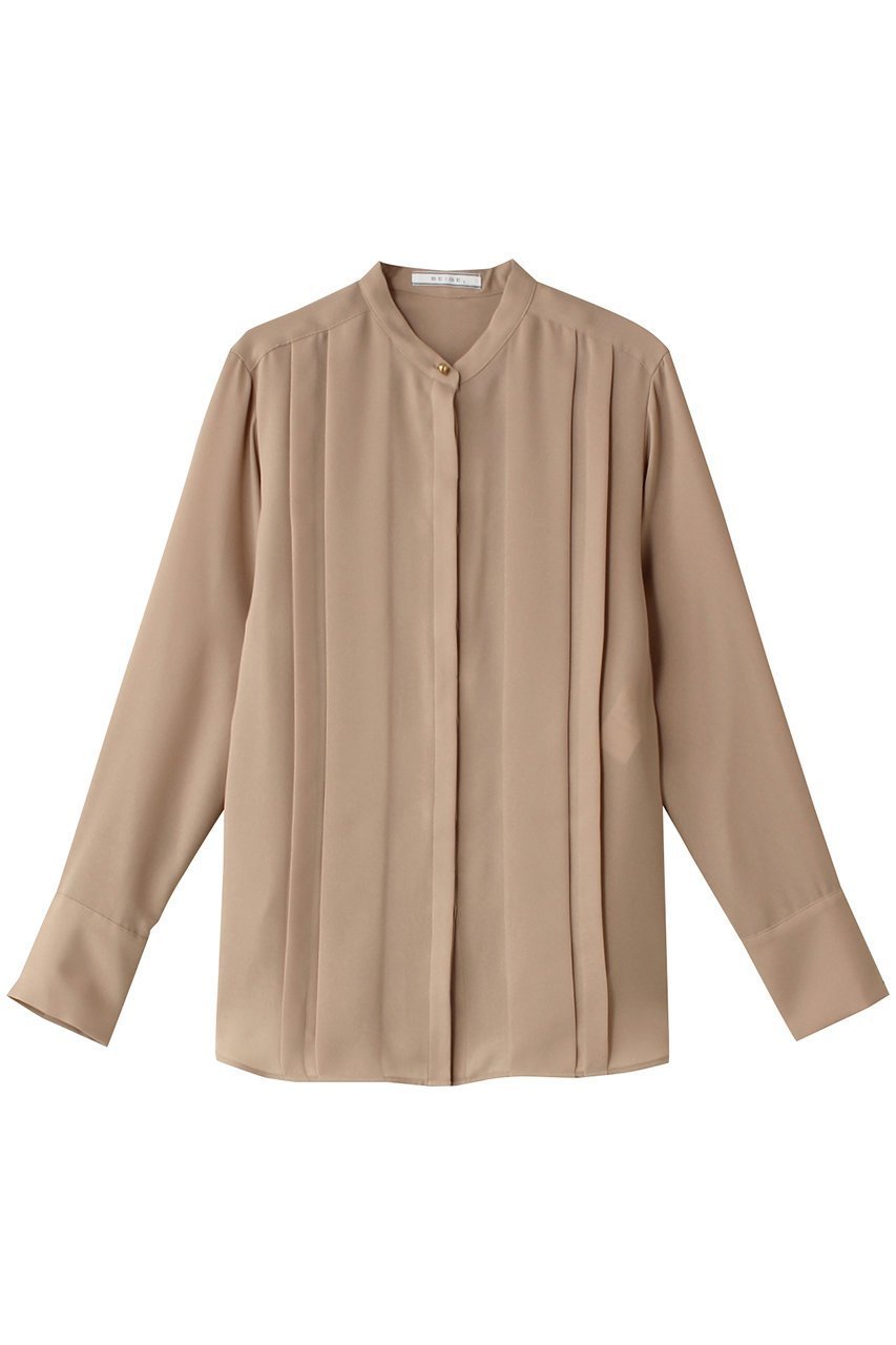 【ベイジ,/BEIGE,】のSTOW(ストー)/フロントタックブラウス インテリア・キッズ・メンズ・レディースファッション・服の通販 founy(ファニー) 　ファッション　Fashion　レディースファッション　Fashion for Women　トップス・カットソー　Cut & Sew Tops　シャツ・ブラウス・オフィスカジュアル　Elegant Blouses & Button-Ups　なめらか　Smooth, Silky Texture　エレガント 上品　Elegant　クラシカル　Classical, Vintage-Inspired　シンプル　Simple, Minimal　ジョーゼット　Georgette, Semi-Sheer Fabric　スリーブ　Sleeve, Long Sleeve / Short Sleeve　フロント　Front, Front Design　ロング　Long, Long-Length　人気　Popular, Best Seller　今季　This Season, Current Season　再入荷　Restock / Back in Stock　定番　Standard, Basic Item　Milk tea|ID: prp329100004905652 ipo3291000000036723719